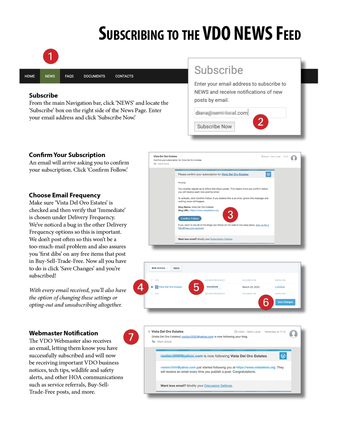 HOW TO Subscribe to VDO NEWS Vista Del Oro Estates